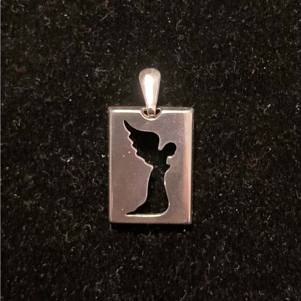 Steven Lavaggi Praying Angel Sterling Silver Pendant